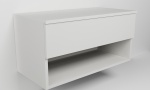 Závěsná skříňka se zásuvkou a spodní nikou (v. 40cm)