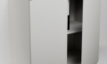 Kancelářská skříňka š. 80 cm v. 75 cm se dvěma dvířky