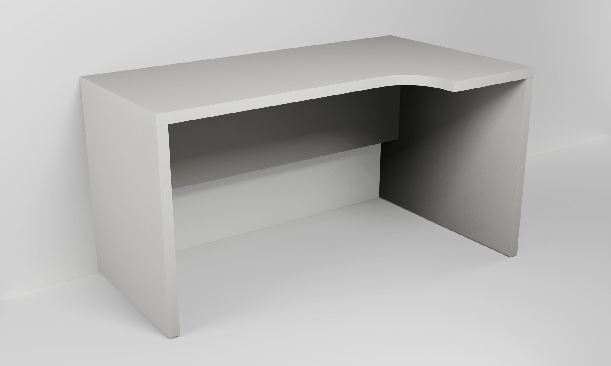 Kancelářský stůl rohový pravý h. 80 cm, š. 140 cm